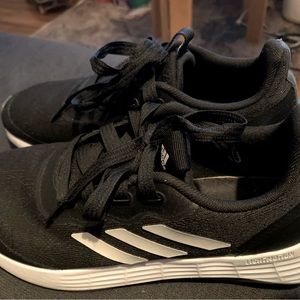 Black & white stripe Adidas - women’s 7.5